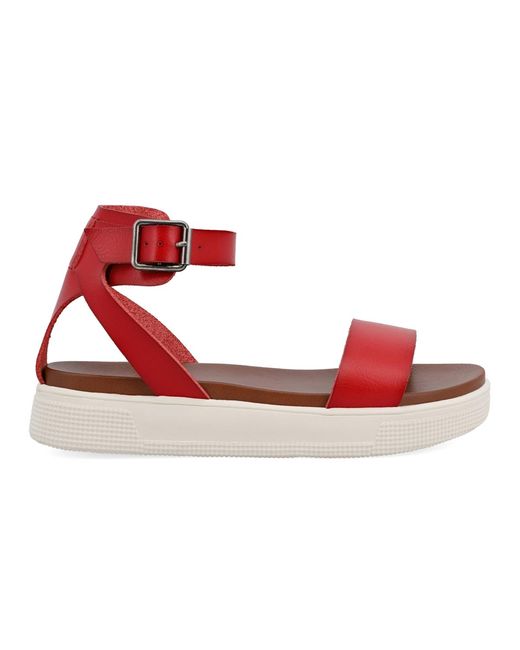 MIA Red Ellen Round Toe Sandals