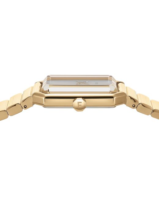 Ferragamo Metallic Salvatore Swiss Ion Plated Stainless Steel Bracelet Watch 27x34mm