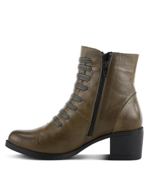 Spring Step Brown Garibaldi Leather Mid Boot