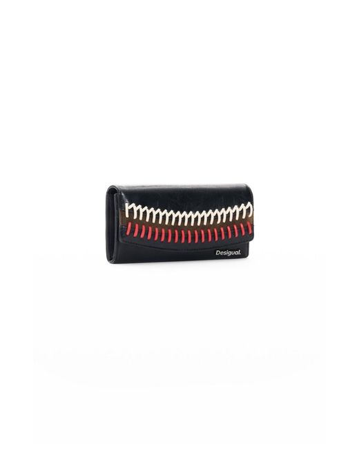 Desigual Black Large Quilted Wallet