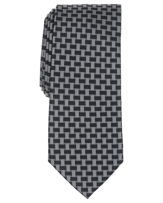 Alfani Gray Harper Dot-pattern Tie for men
