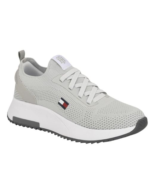Tommy Hilfiger White Zaide Classic Slip On jogger Sneakers