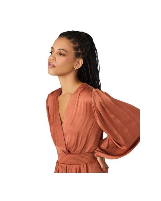 Steve Madden Bei Smocked-waist Tiered High-low Dress