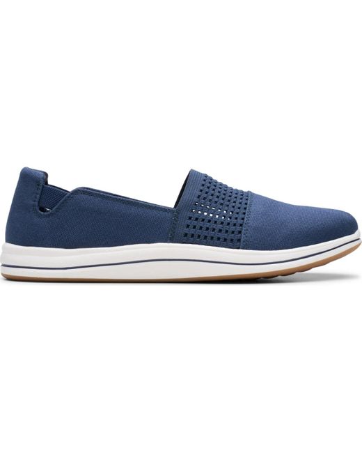 Clarks Blue Cloud Steppers Breeze Vibe Flat Shoes