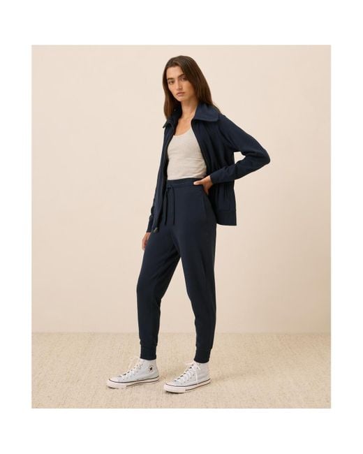 Pact Women's Blue Organic Cotton Roam Travel jogger