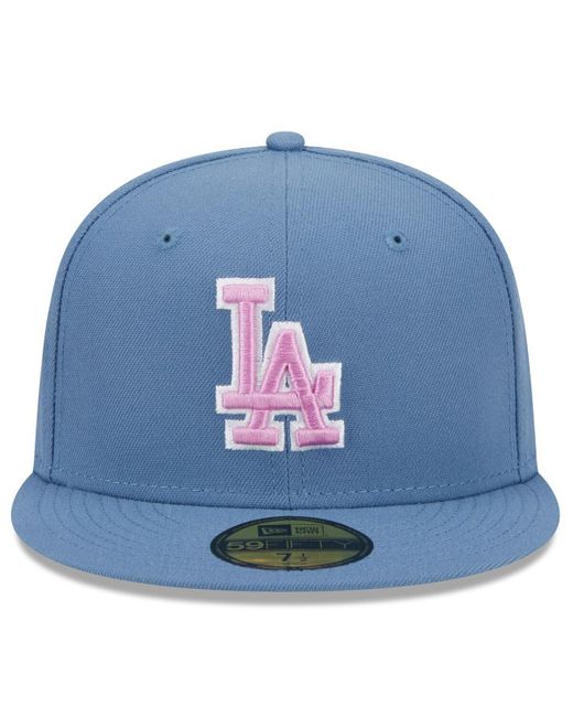 KTZ Blue Los Angeles Dodgers Faded Color Pack 59fifty Fitted Hat for men