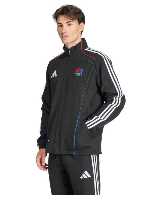 Adidas Black Host Track Top Zip Front Jacket for men