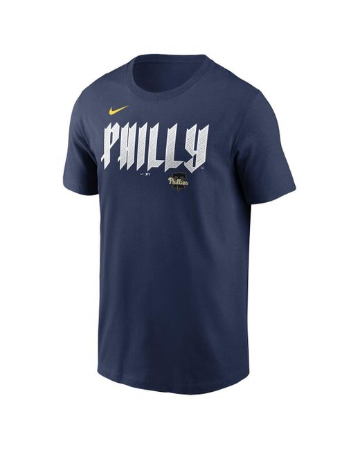 Nike Blue Bryce Harperâ Philadelphia Phillies 2024 City Connect Fuse Name Number T-shirt for men