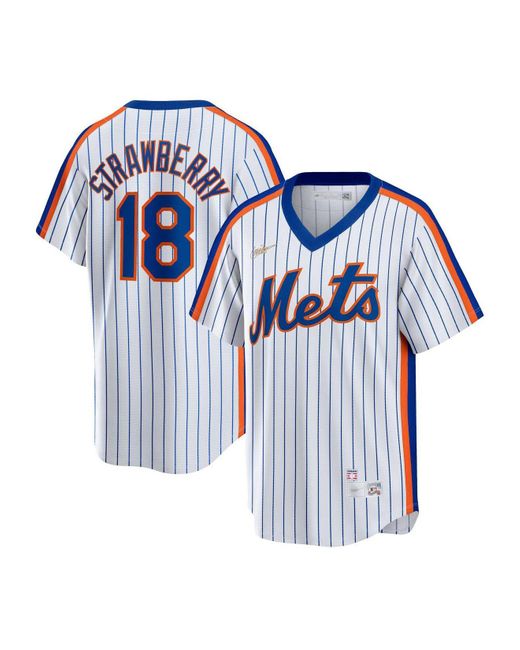 Nike Synthetic Darryl Strawberry White New York Mets Home Cooperstown