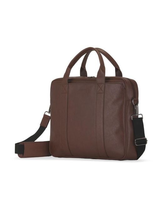Bugatti Brown Palermo 13" Leather Briefcase