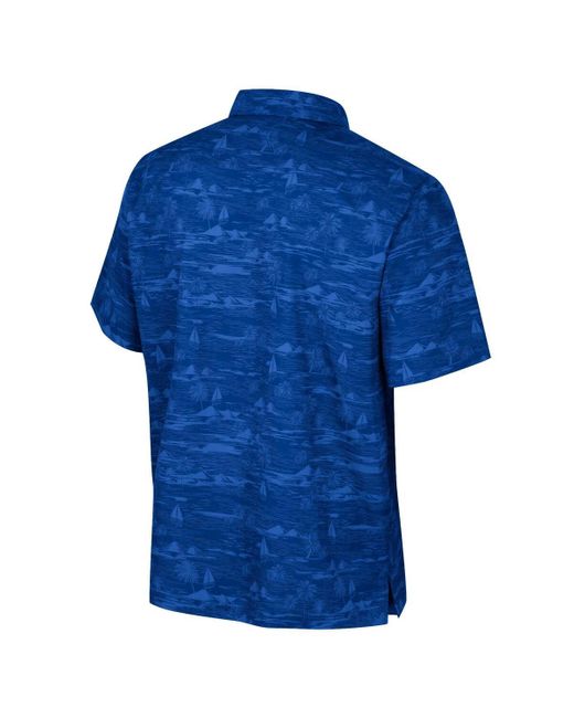 Colosseum Athletics Blue Pitt Panthers Ozark Button-up Shirt for men