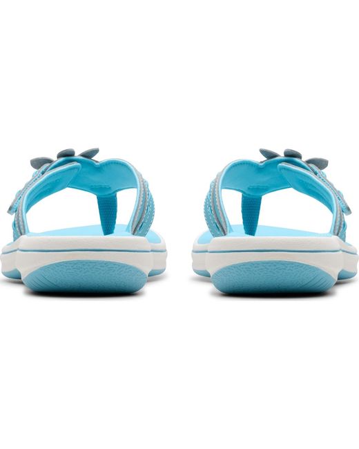 Clarks Blue Cloudsteppers Breeze Opal Sandals