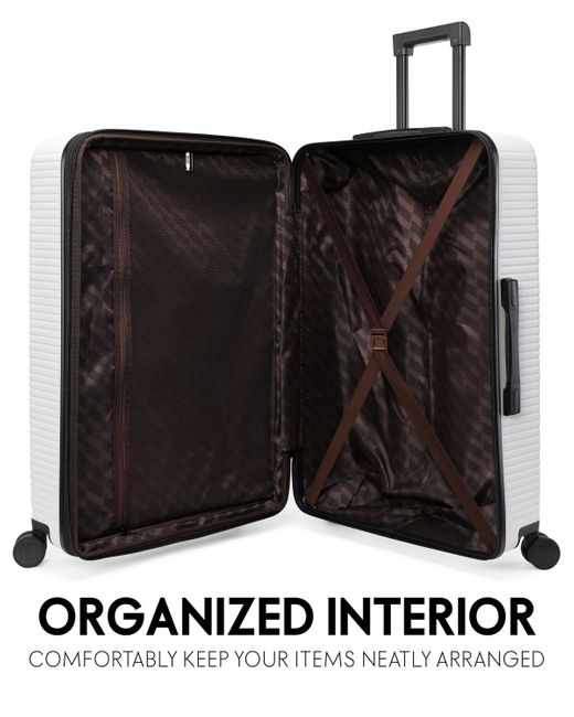 Elle Gray Passage 3-piece Expandable Retro Spinner luggage Set