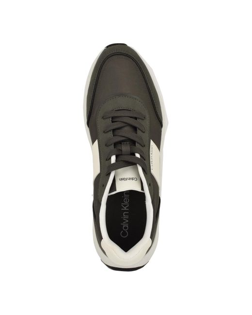 Calvin Klein Black Byren Casual Lace-up Sneakers for men