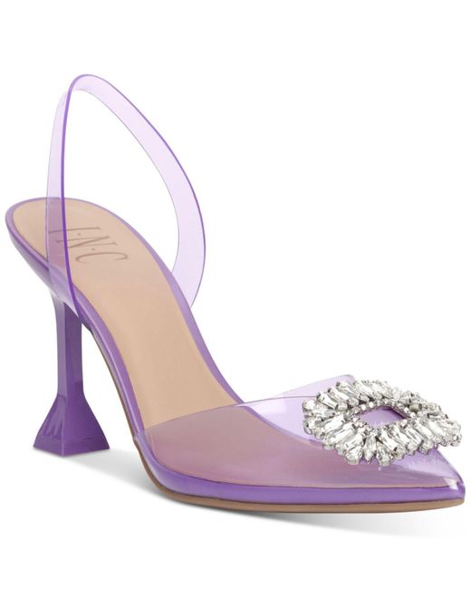 INC International Concepts Multicolor Scienna Vinyl Slingback Pumps, Created For Macy's