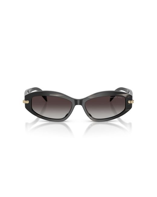 Michael Kors Brown Oval Sunglasses