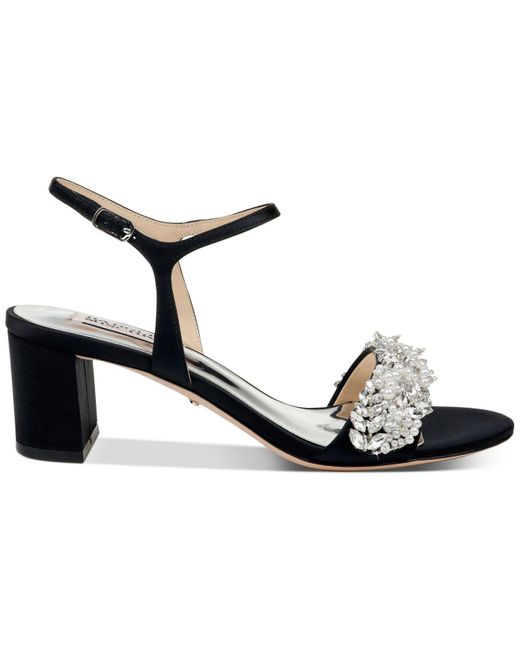 black evening sandals low heel