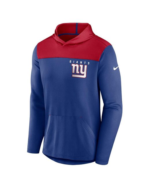 Nike Blue New York Giants Fan Gear Pullover Hoodie for men