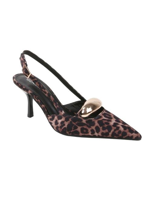 BERNESS White Eltha Slingback Heels