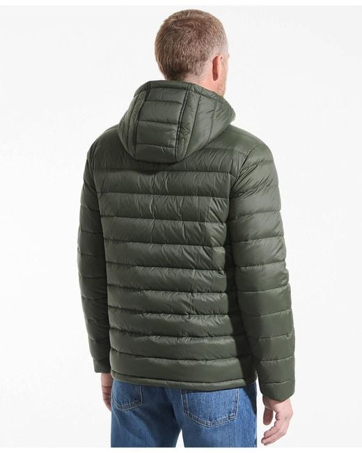Lands' End Green Hooded Wanderweight Packable Down Jacket for men