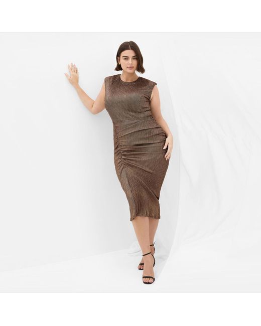 City Chic Metallic Plus Size Starlit Dress