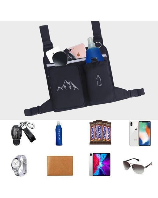 Batfox Blue Running Vest Chest Pack