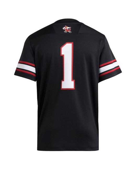 Adidas Black 1 Louisville Cardinals Premier Strategy Jersey for men