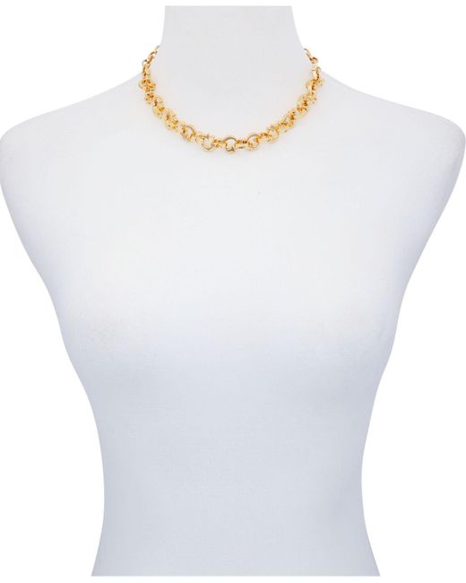 Guess Gold-tone G-link Logo Chain Necklace, 16" + 2" Extender in Metallic |  Lyst