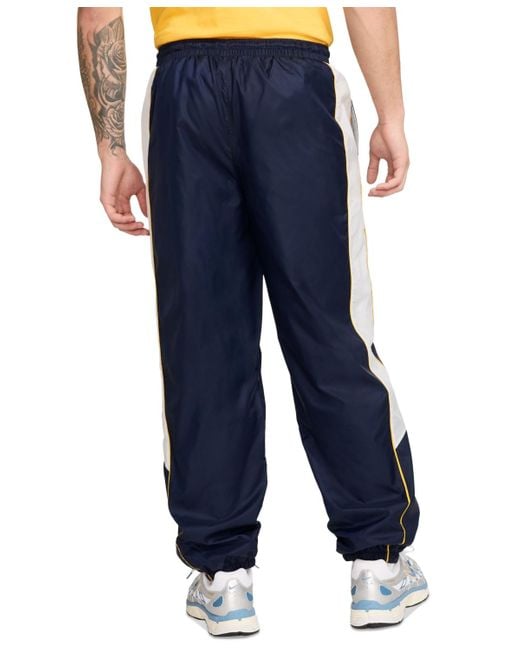 Nike Blue Club Drawstring Woven Side Stripe jogger Pants for men