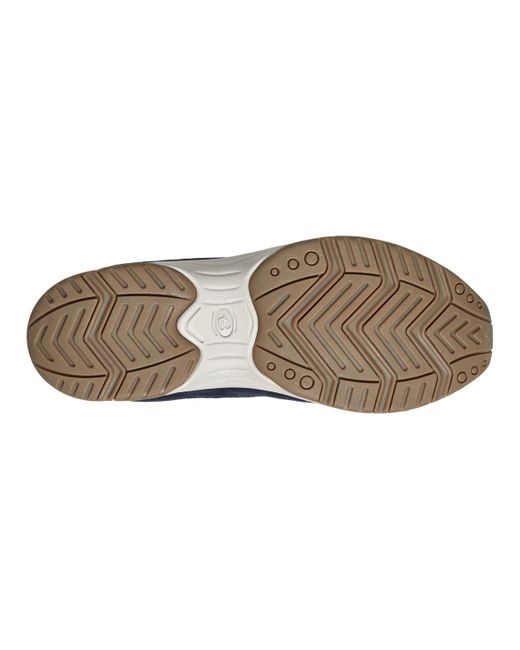 Easy Spirit Blue Traveltime Round Toe Casual Slip-on Mules