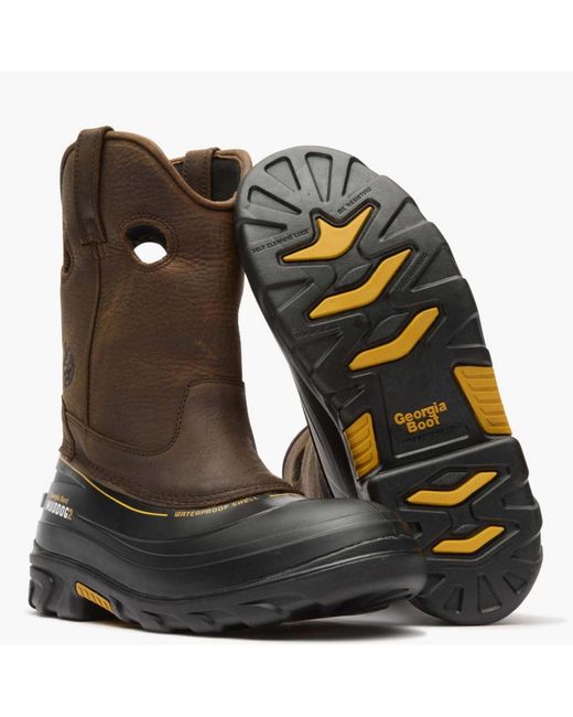 Georgia Boot Brown Muddog Work Wellington