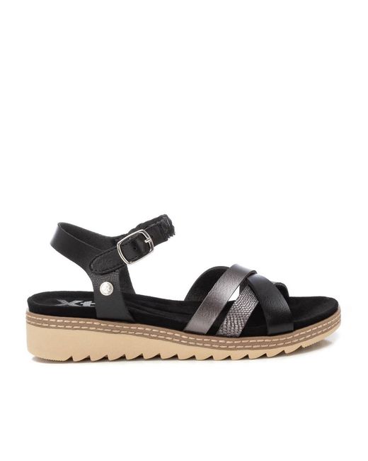 Xti Black Casual Sandals
