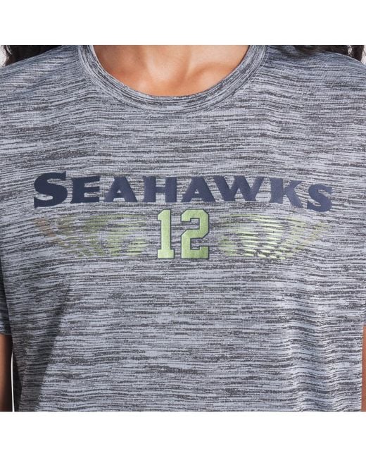 Nike Blue Wolf Seattle Seahawks 2025 Rivalries Collection Sideline Velocity Dri-fit T-shirt