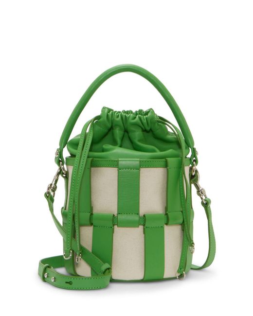 Vince Camuto Keanu Genuine Leather Crossbody Bag in Green | Lyst