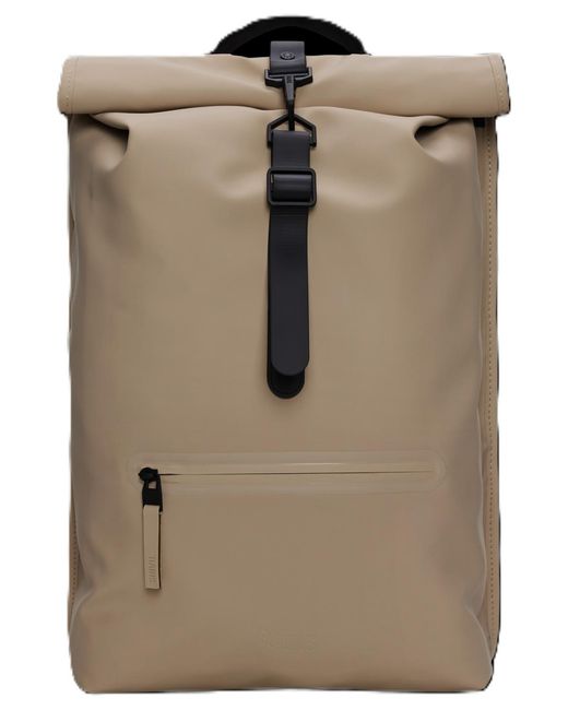 Rains Rolltop Rucksack Bag in Brown for Men | Lyst