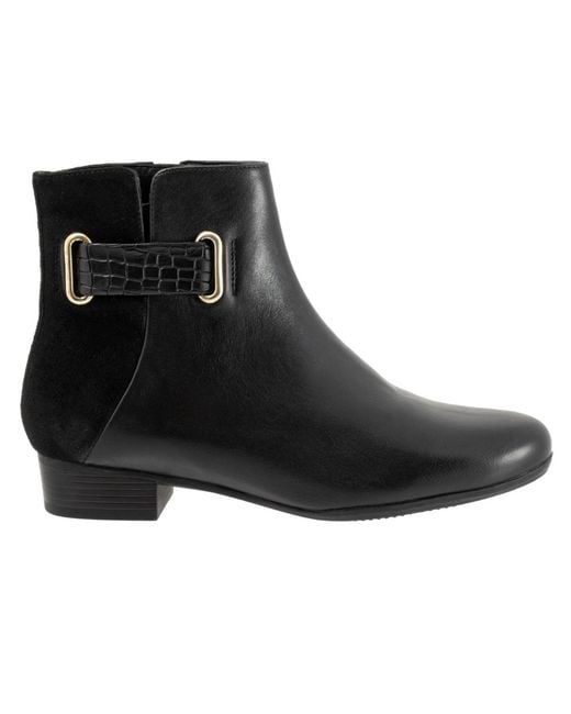 Trotters Black Maxwell Boot