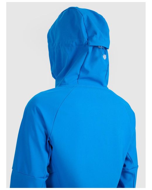 4F Blue Windproof Softshell Jacket Membrane