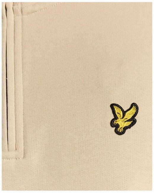 Lyle & Scott Natural Loopback Quarter Zip Sweat for men
