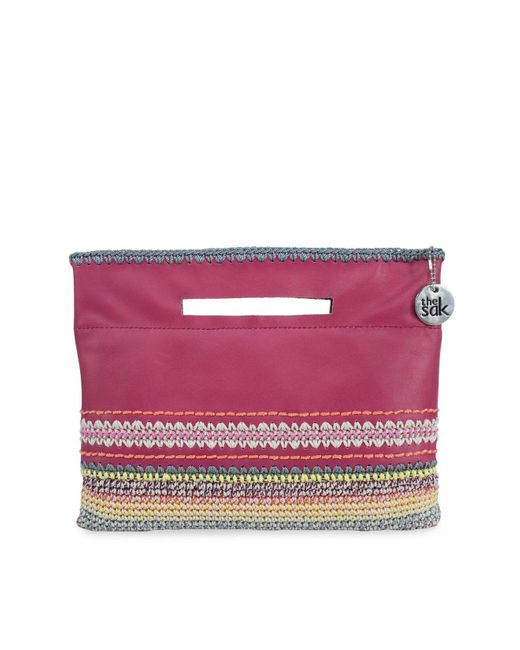 The Sak Back To Bali Genuine Leather Convertible Crossbody in Pink Lyst