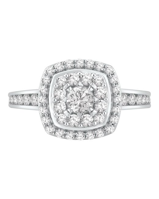 Macy's White Diamond Halo Cluster Bridal Set (1-1/4 Ct. T.w.