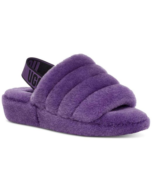 UGG Fur Fluff Yeah Slide Slippers in Purple | Lyst