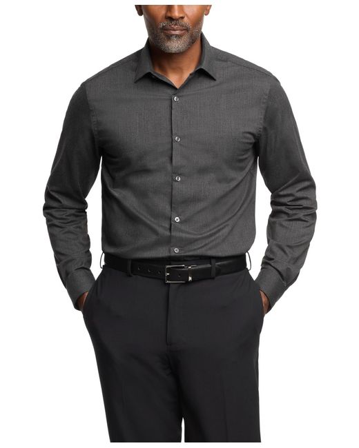 Calvin Klein Gray Slim-fit Dress Shirt for men