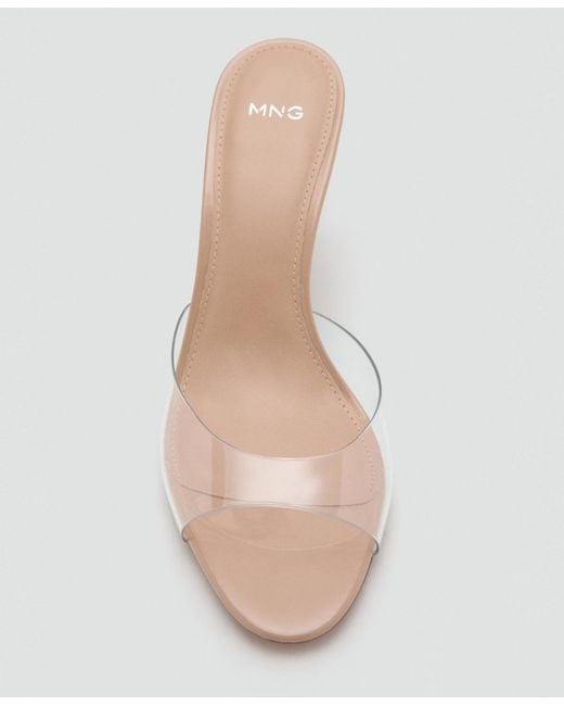 Mango White Pointed-heel Sandals