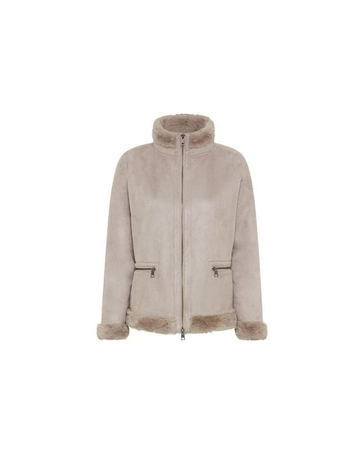 Olsen Natural Faux Shearling Jacket