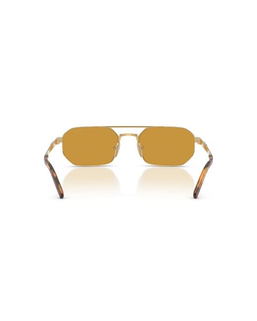 Prada Metallic Geometric Sunglasses for men