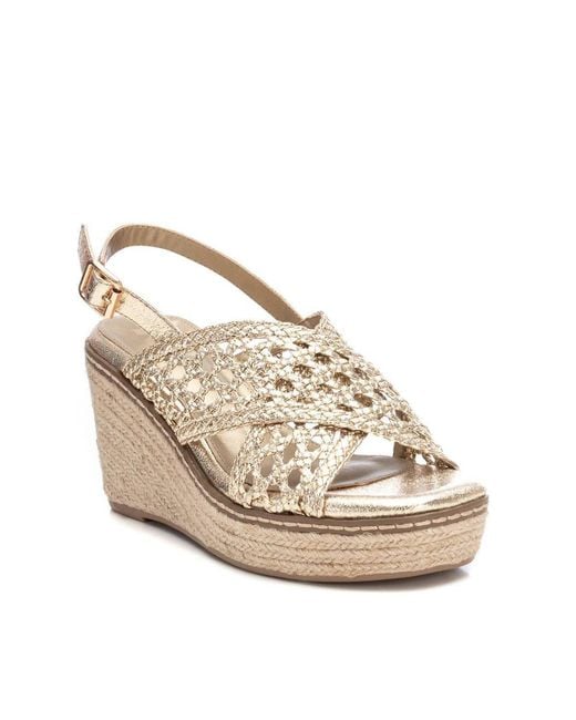Xti Natural Medium Heel Sandals