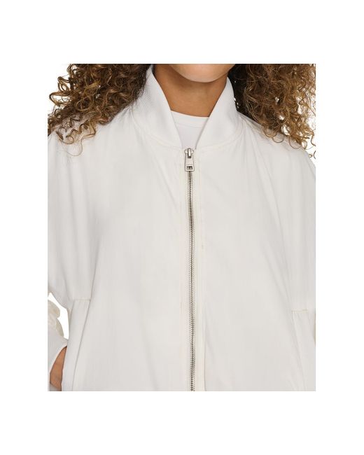 Levi's Gray Relaxed Zip-front Ribbed-hem Bomber Jacket