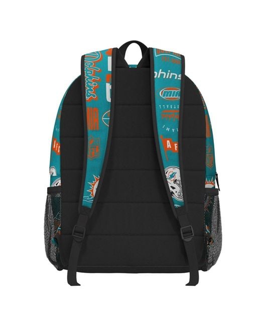 Outerstuff Blue Miami Dolphins Backpack And Lunchbox Set