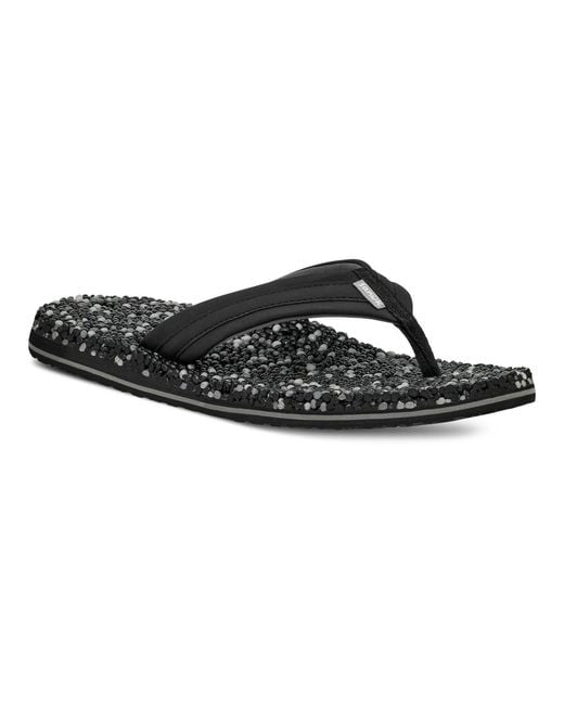 Sanuk Black Bubblecush Sandals for men