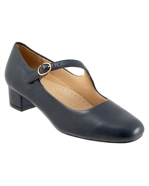 Trotters Blue Desna Pump